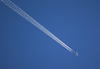 Image of jet trail taken using RF 100-400mm F5.6-8 IS USM telephoto lens