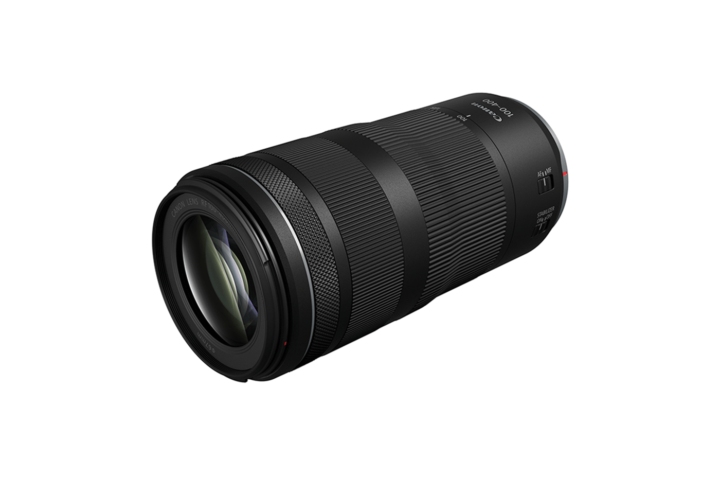 Front profile image of RF 100-400mm F5.6-8 IS USM telephoto lens