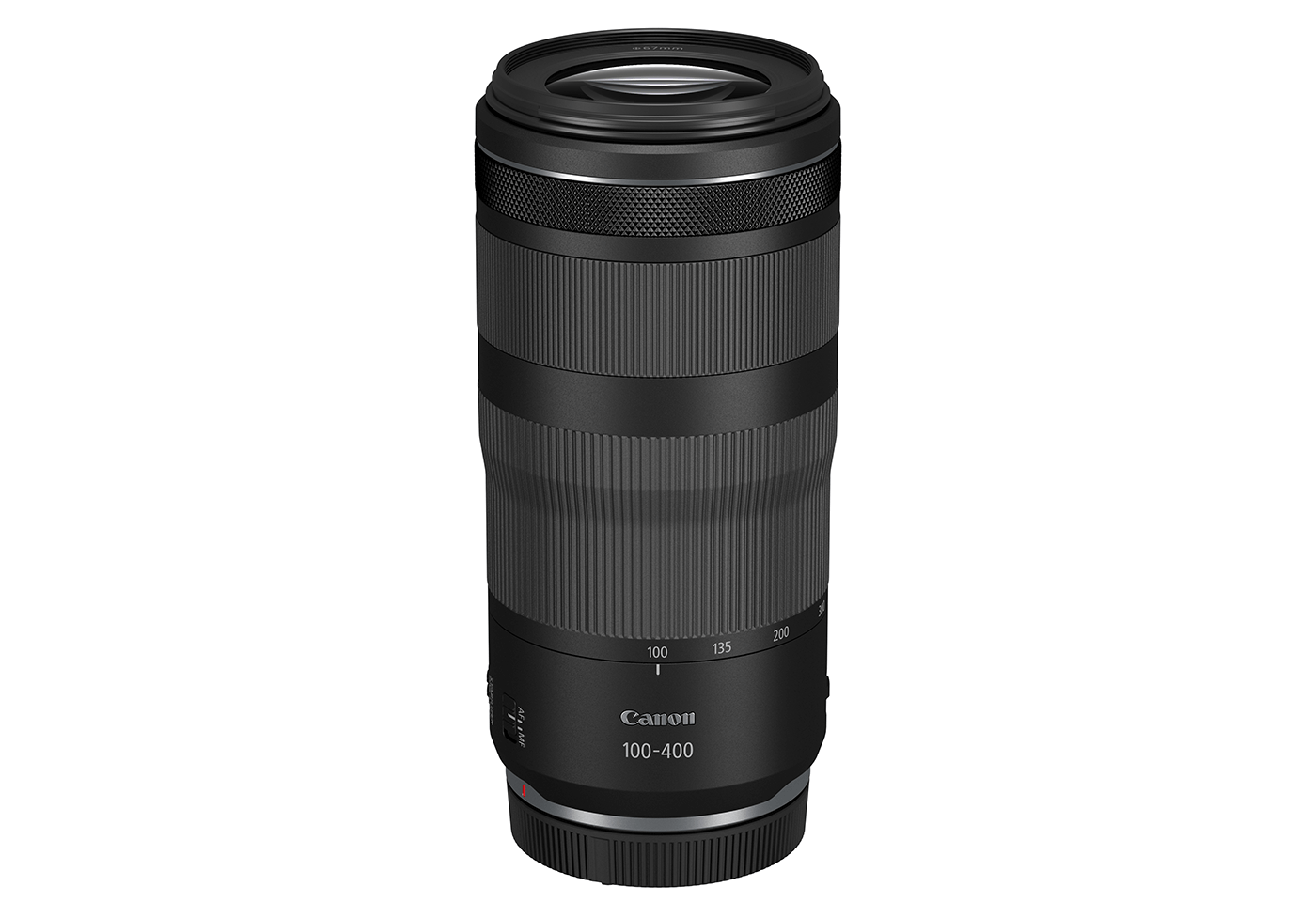 Side profile image of RF 100-400mm F5.6-8 IS USM telephoto lens