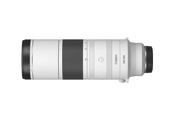 SIde profile image of RF 200-800mm f/6.3-9 IS USM telephoto lens