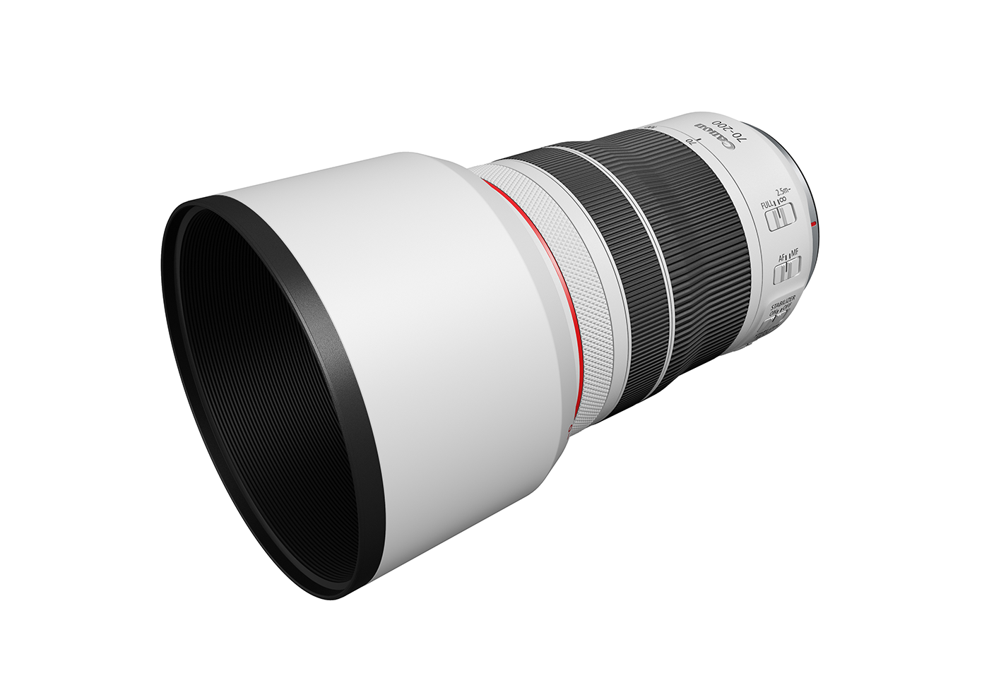 Profile image of RF 70-200mm f/4 L IS USM telephoto lens with hood