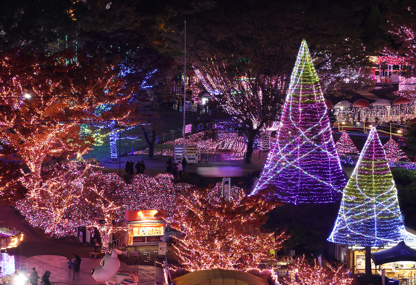 Image of christmas lights taken with the RF-S 55-210mm f/5-7.1 IS STM telephoto lens