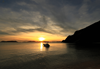 Image of sunset at the beach taken with the RF 16mm F2.8 STM wide angle lens