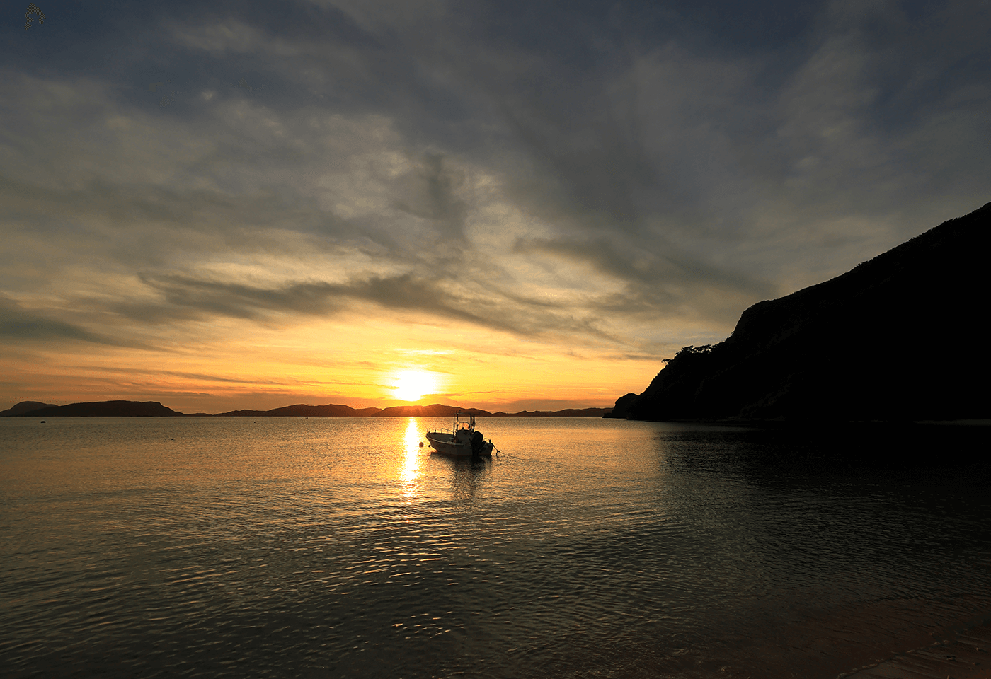 Image of sunset at the beach taken with the RF 16mm F2.8 STM wide angle lens