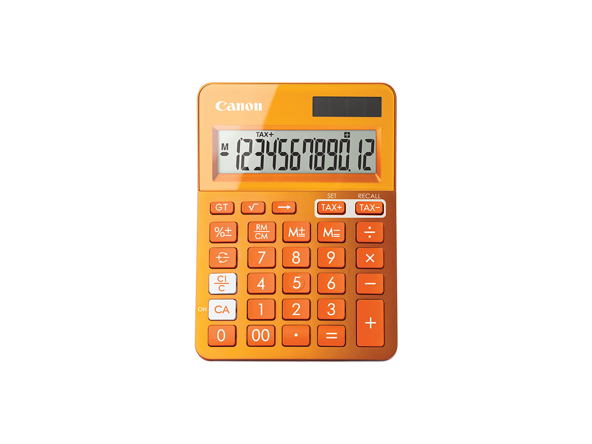 LS-123K calculator orange front
