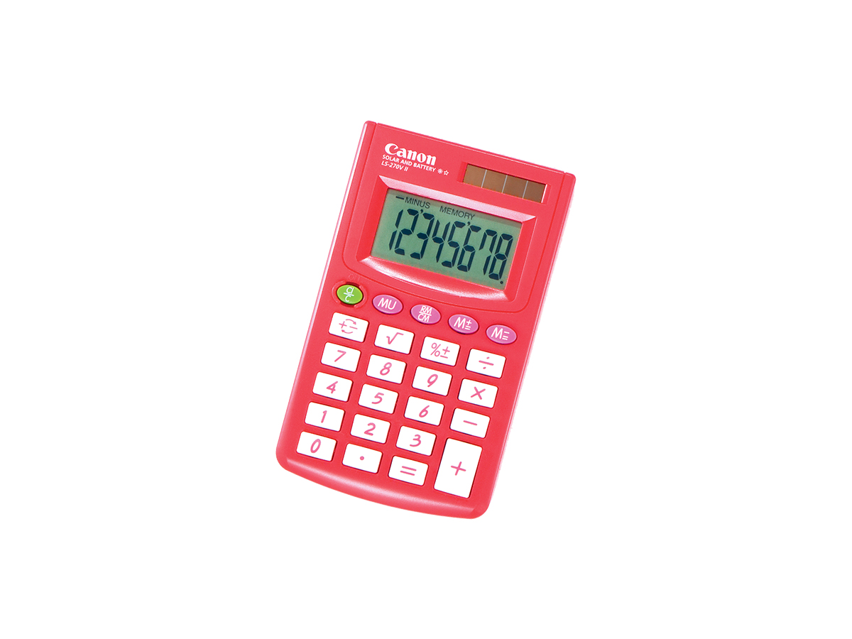 LS-270VII calculator pink front
