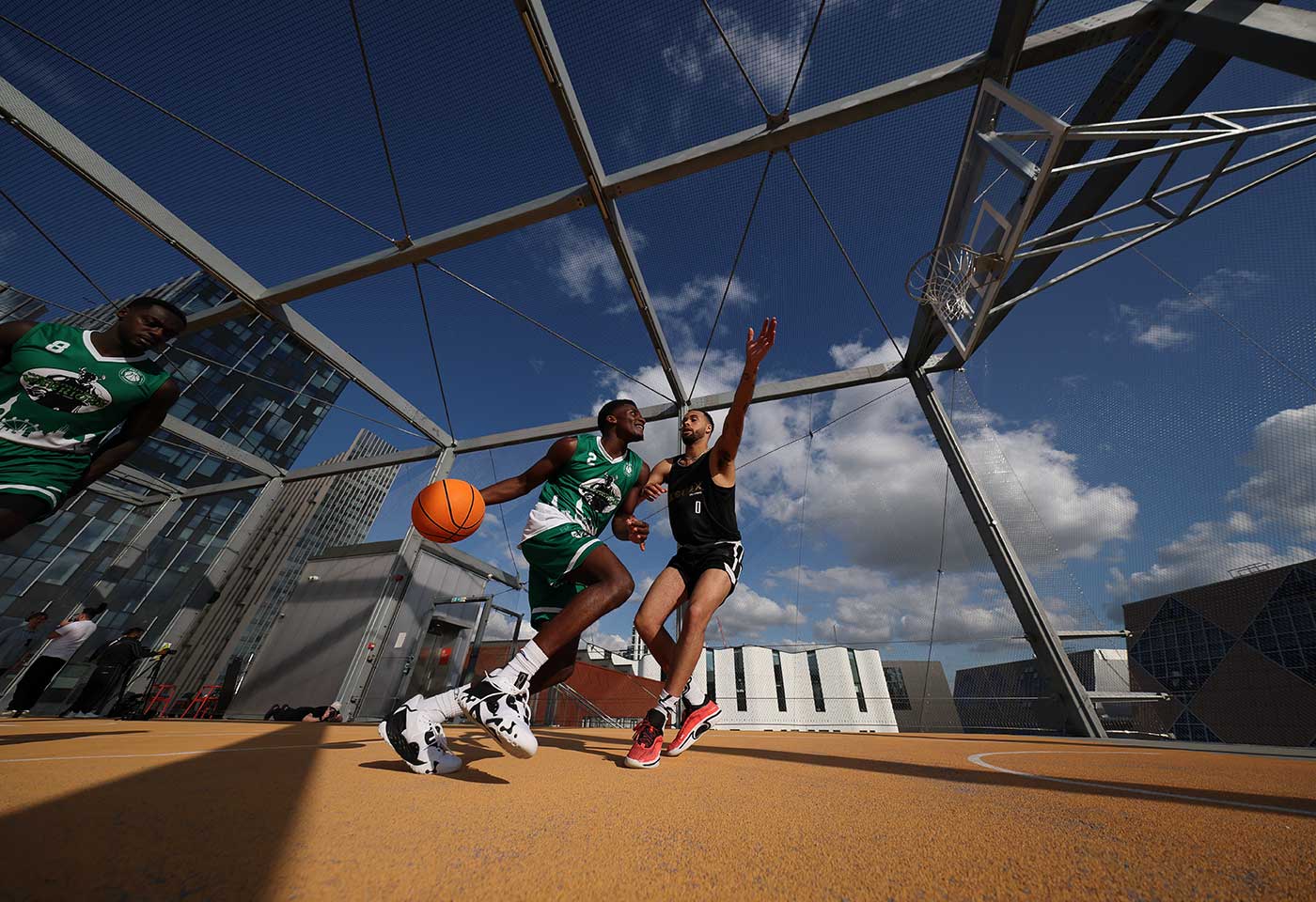 Image of basketball players in action