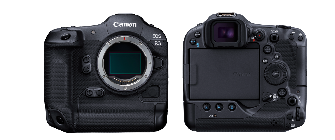 EOS R3 front and back
