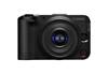 Front profile image of EOS R50 V mirrorless camera with the RF-S 14-30mm f4-6.3 IS STM PZ standard zoom lens