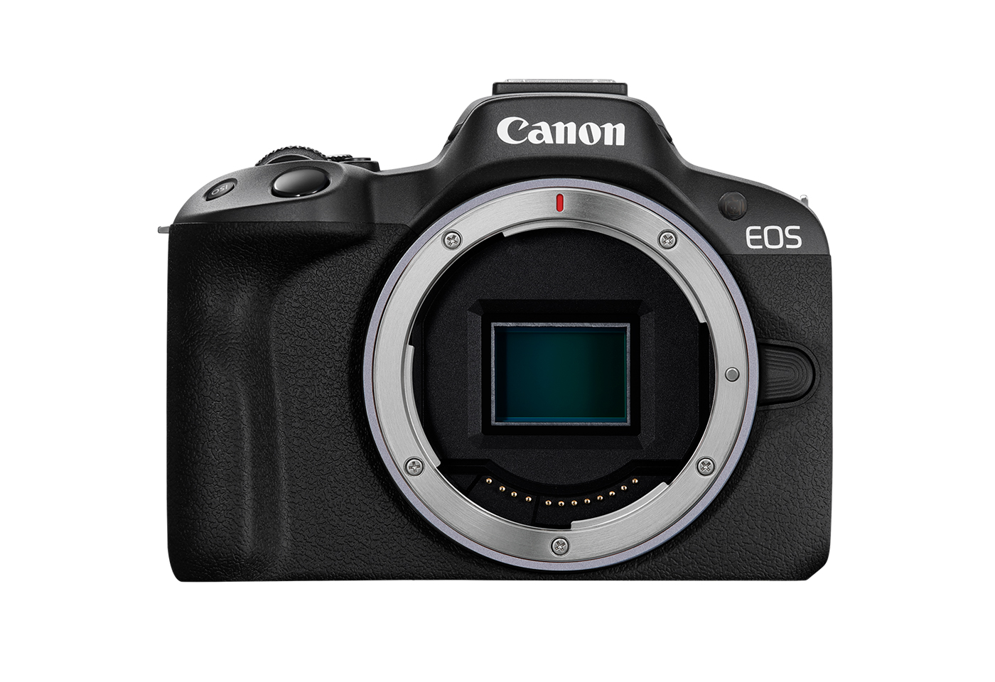 Front profile image of EOS R50 mirrorless camera