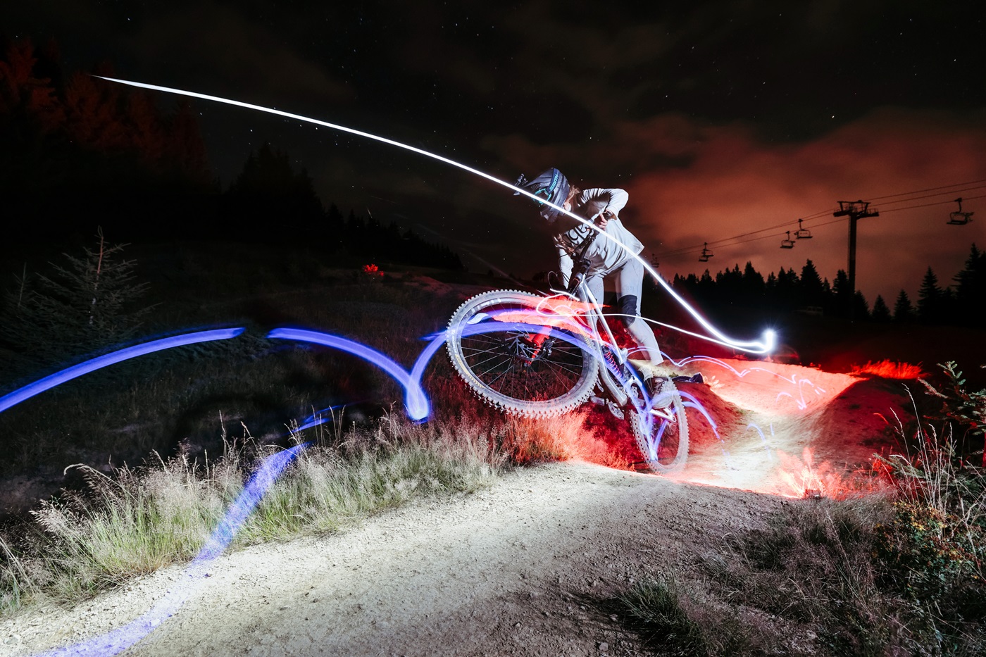 Portrait image of mountain biker taken on EOS R6 Mark II