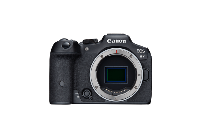 Product image of the EOS R7 mirrorless camera