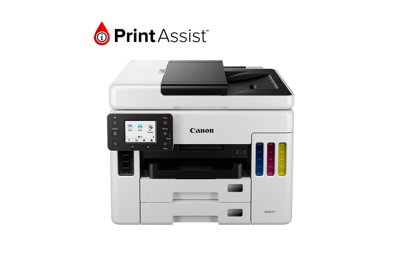 Product image of MAXIFY GX7060 MegaTank office printer with print assist