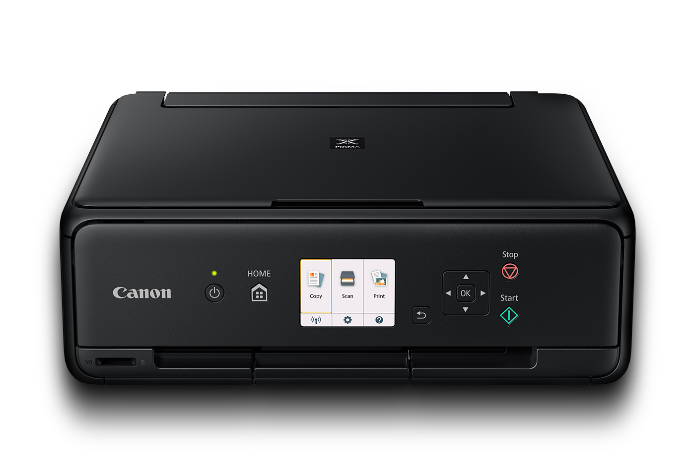 PIXMA TS5060 black front with shadow