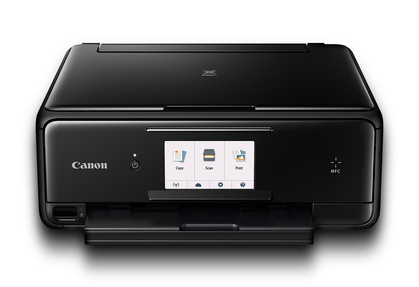 PIXMA TS8060 black front with shadow