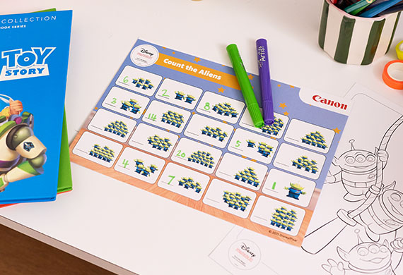 Disney Printables Tile Banner Learning