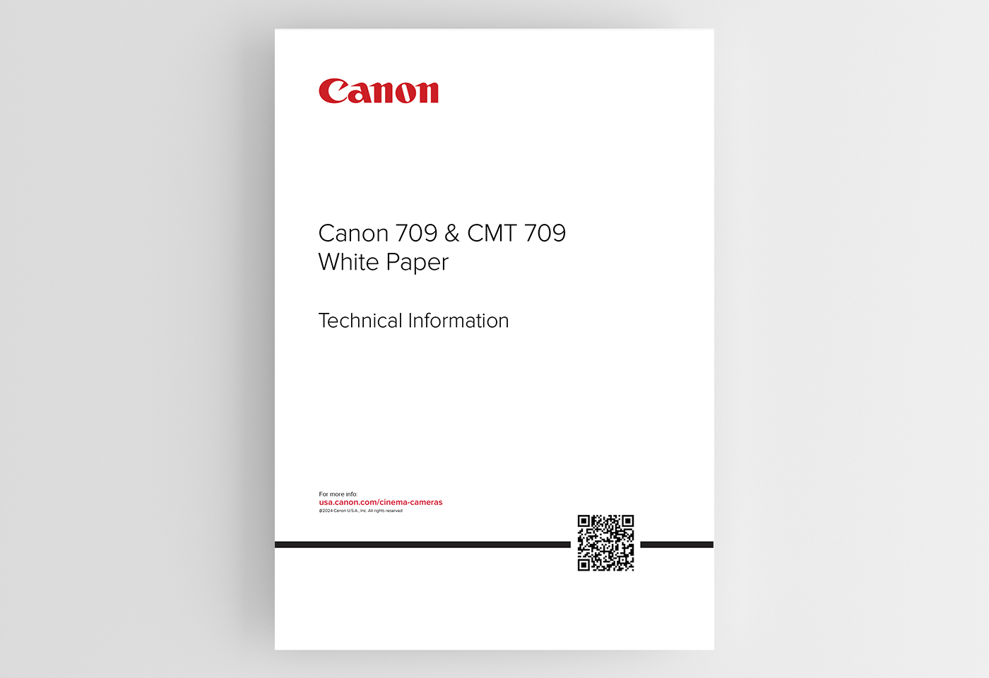 Canon 709 and CMT 709 White Paper
