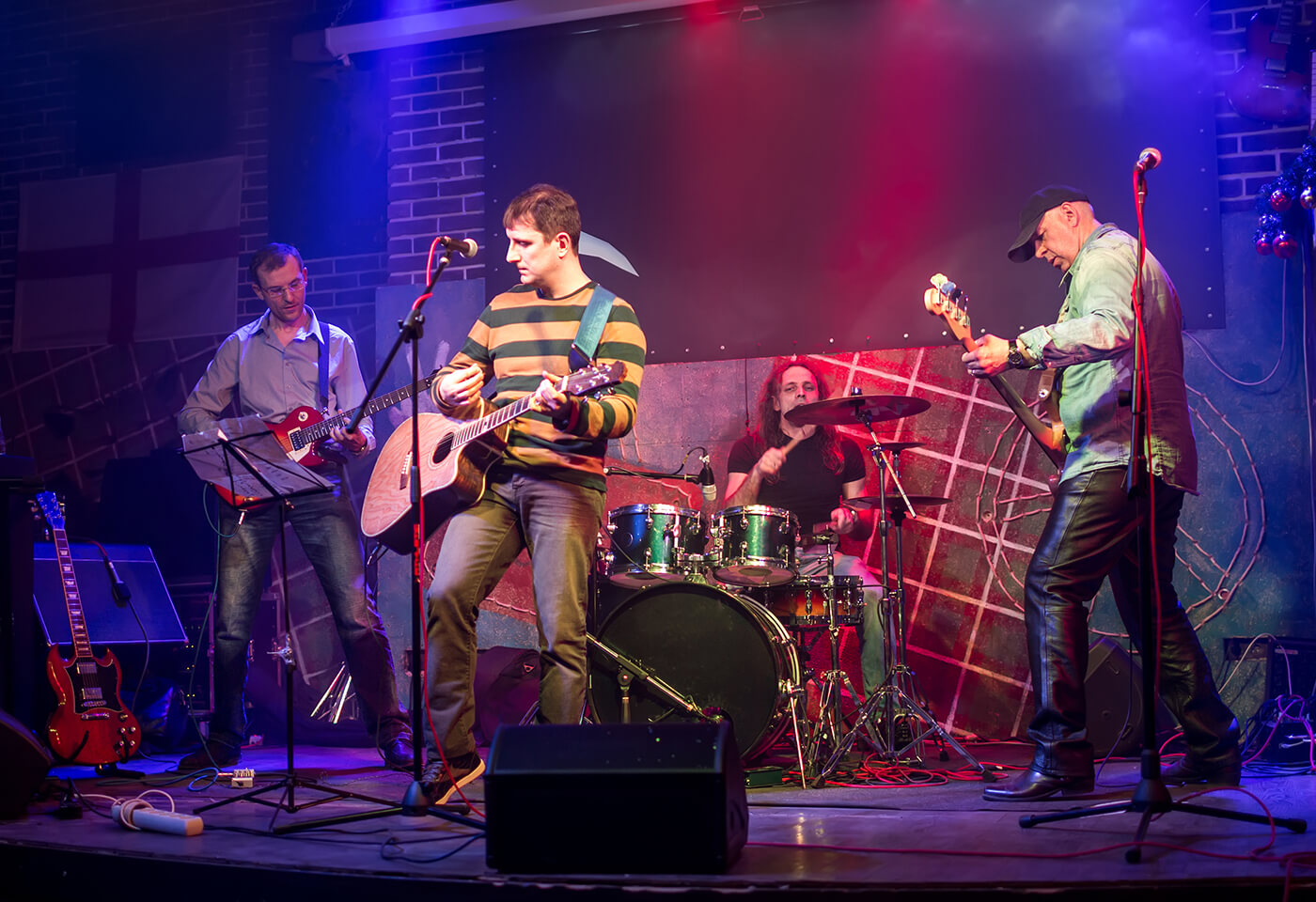 Image of a live band taken using the XA60 professional camcorder