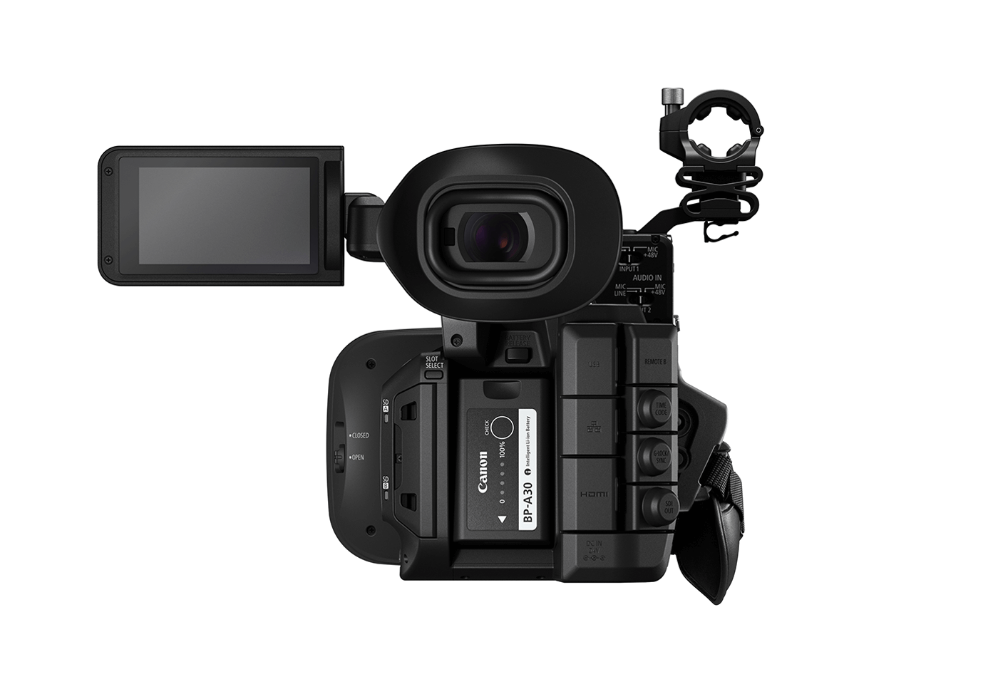 Back profile image of the XF605 video camera