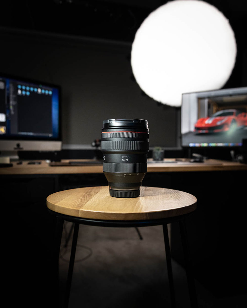 Canon lens product photoshoot