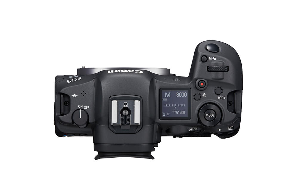 Top view image of EOS R5 body