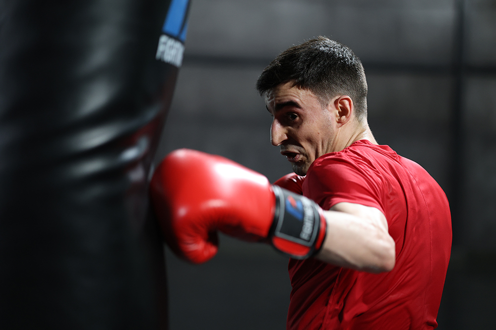 Image of a boxer taken using the EOS R6 Mark II mirrorless camera