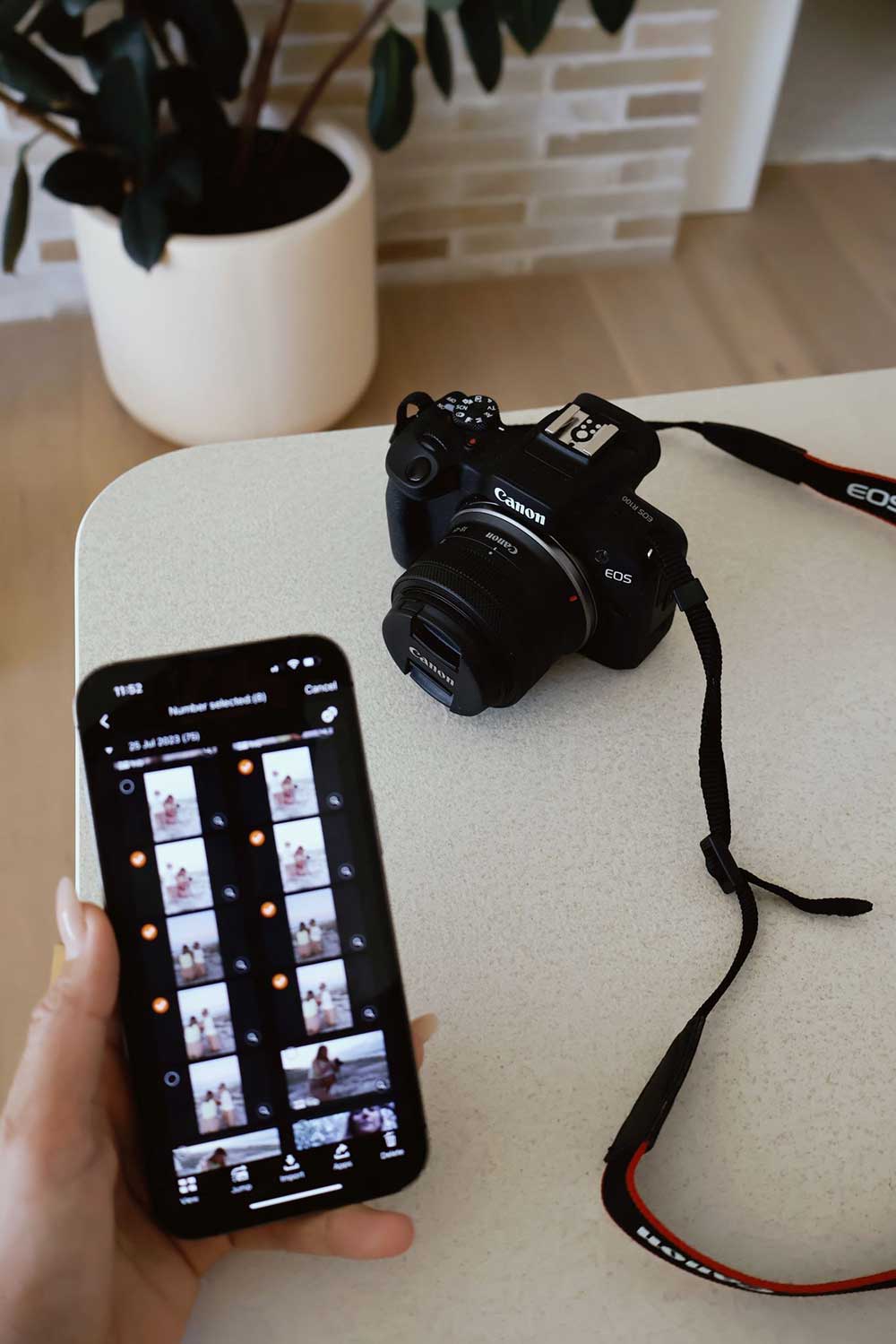 Camera Connect App and Canon EOS camera