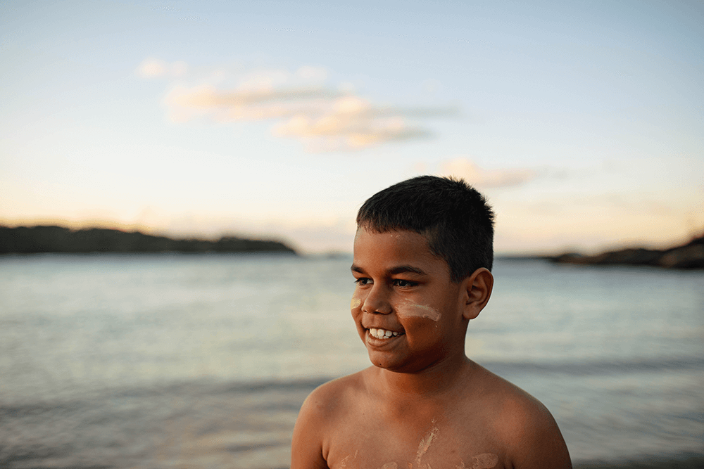 Image of a first nations child by @wayilacreative