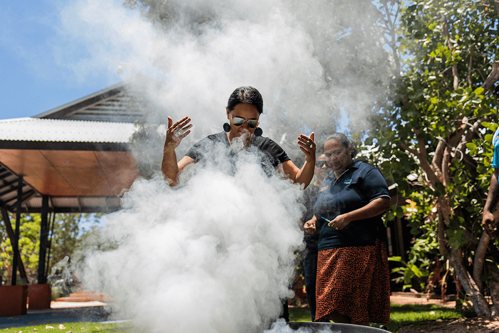 Image of first nations ritual by Michael Jalaru Torres