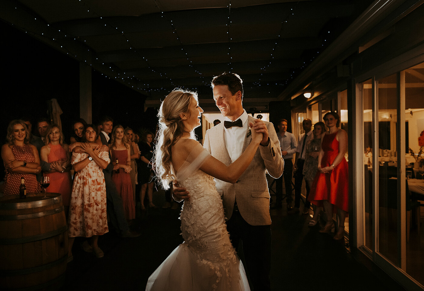 Bride and groom dancing taken by James Simmons