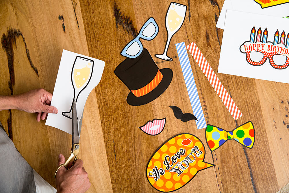 diy party photo booth props