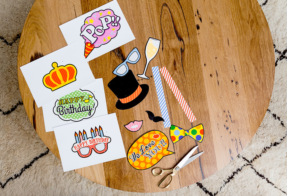 diy party photo booth props