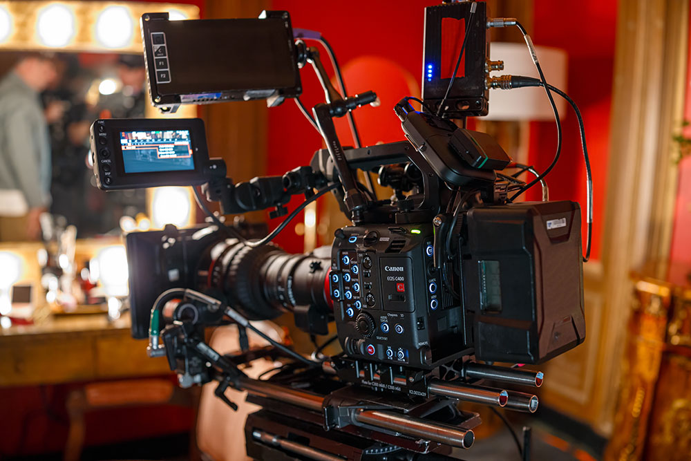 Canon EOS C400 cinema camera to be used on a shoot