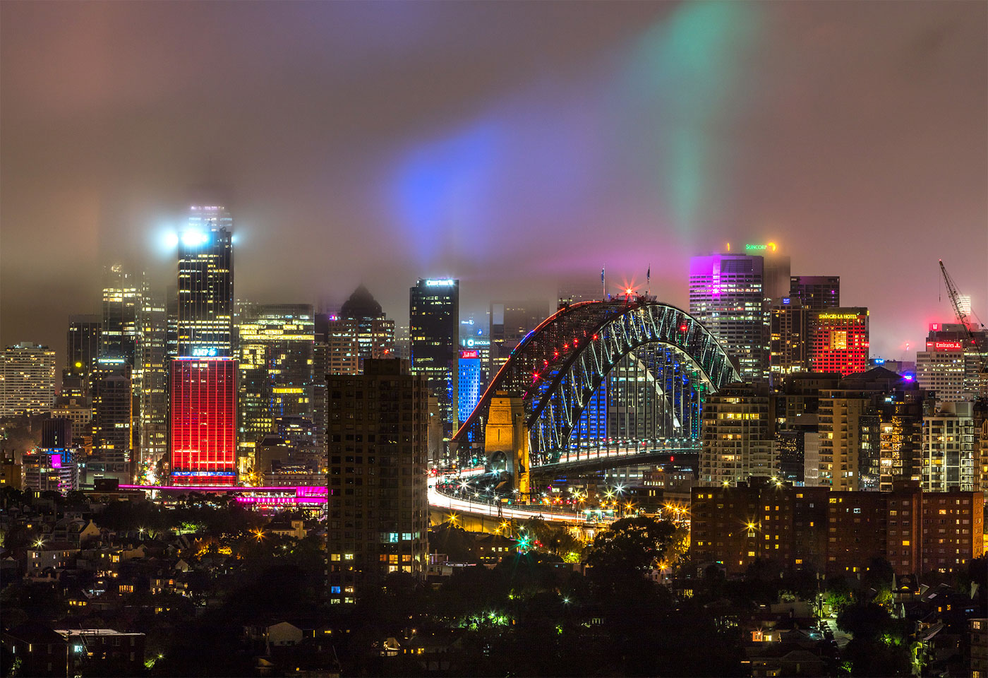 vivid sydney vantage point north sydney image from mohid manchada
