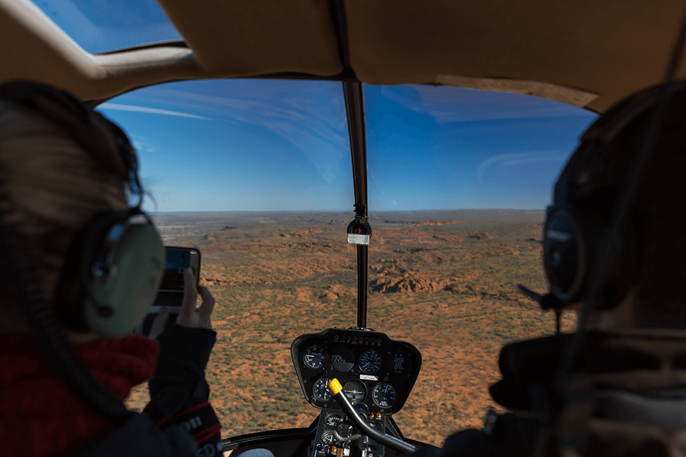 Image of helicopter pilot taken by Scott Mason