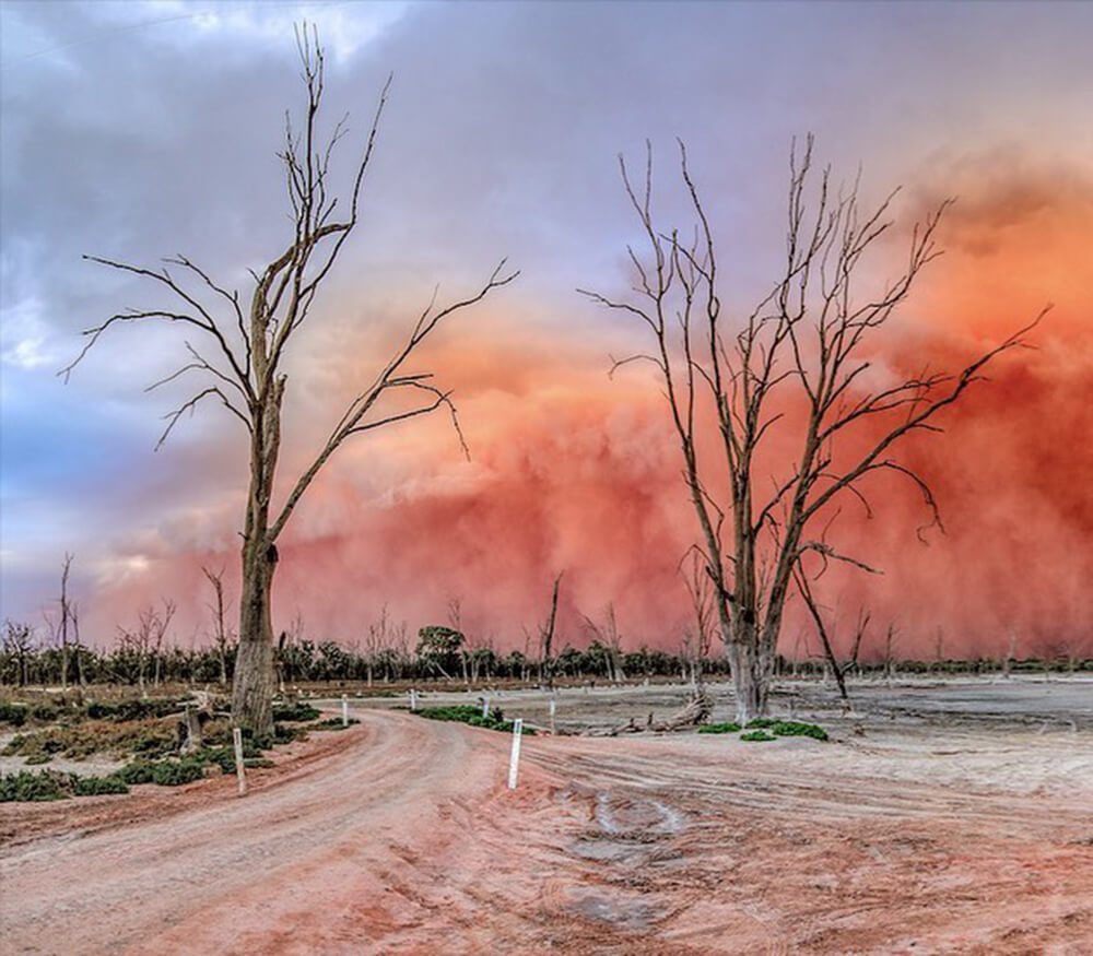 Storm at Mildura captured by Trevor Green