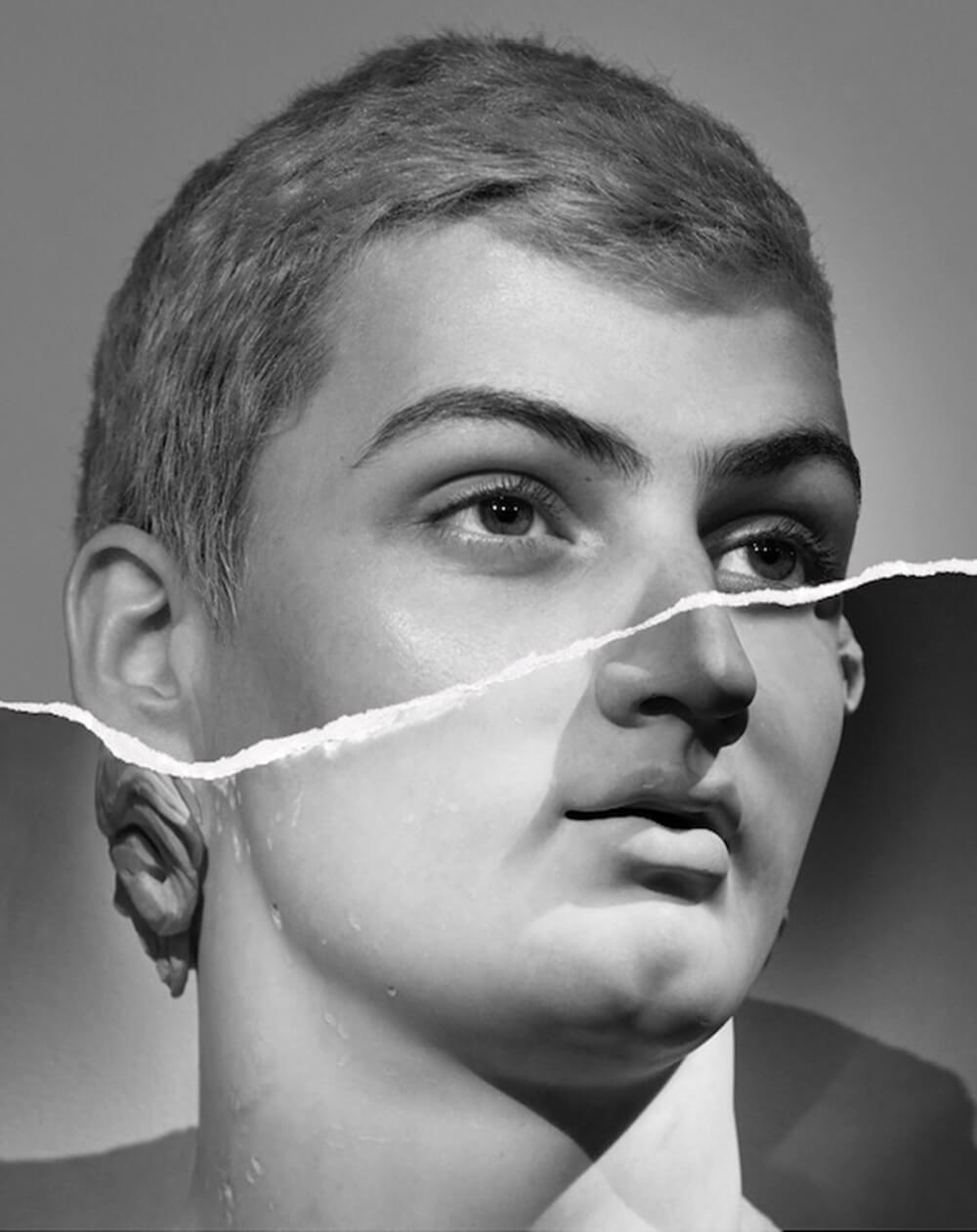 Portrait image of statue