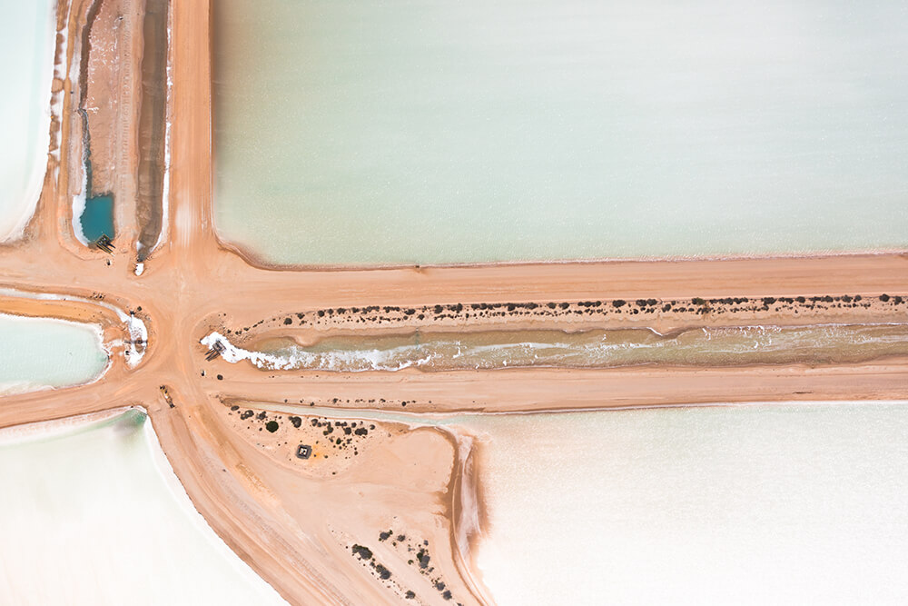 Image 11 of Salt Series - Aerial photographs of evaporation ponds by Peter Franc