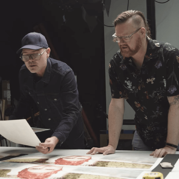 Mark Mohell, Imaging Services Manager at the National Portrait Gallery and acclaimed portrait photographer, Peter Brew-Bevan
