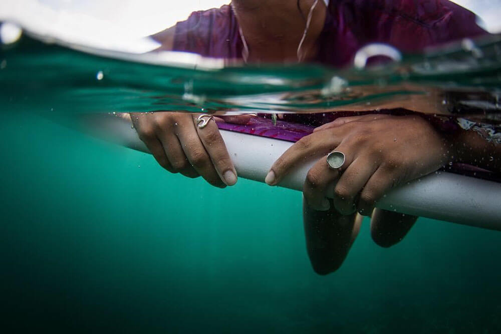 Underwater image of surfer