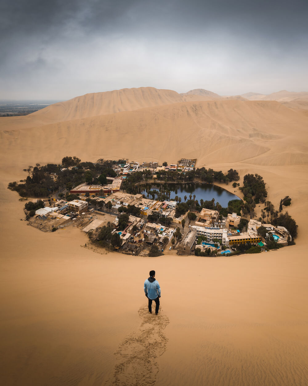 Photo of the Huacachina Desert Oasis. Photo by Jordan Hammond