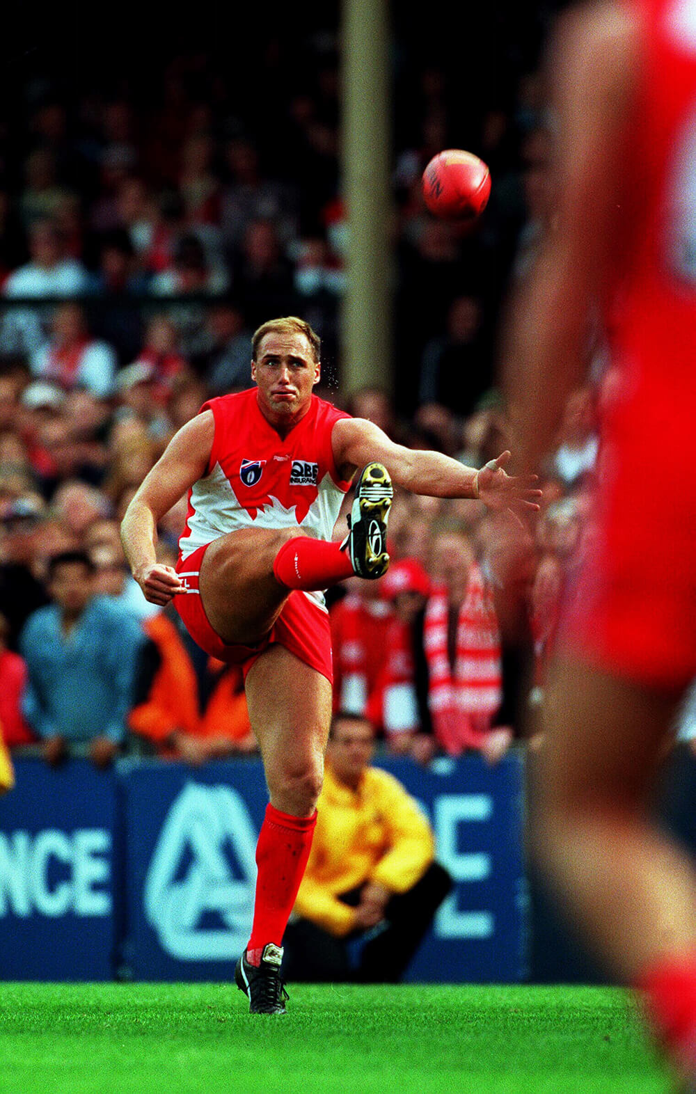 Tony ‘Plugger’ Lockett’s 1300th record goal photographed by Phil Hillyard