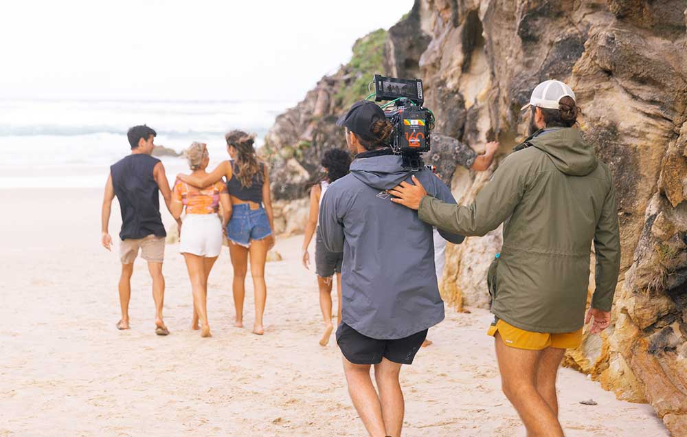 Filmmaking in the beach