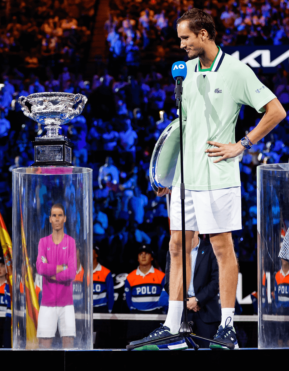 Like a fine wine getting better with age, Rafael Nadal of Spain was too good in the Men’s Final for Daniil Medvedev of Russia in the early hours of January 31st, 2022 CREDIT: AP Photo / Hamish Blair