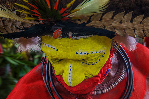 Photo of tribal man by Art Wolfe