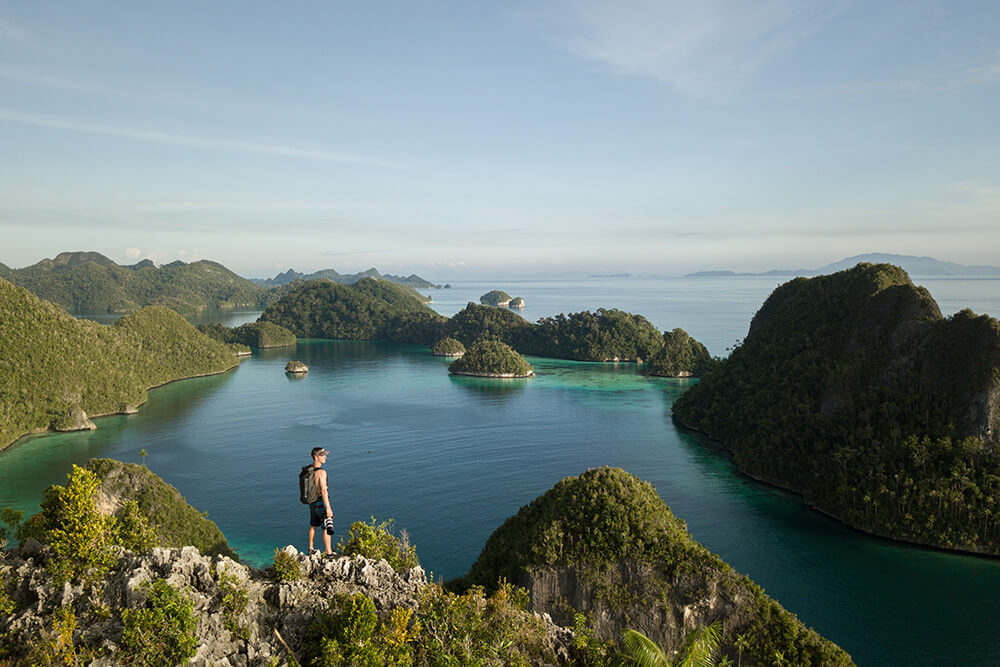 photo of Shawn Heinrichs in the Raja Ampat region