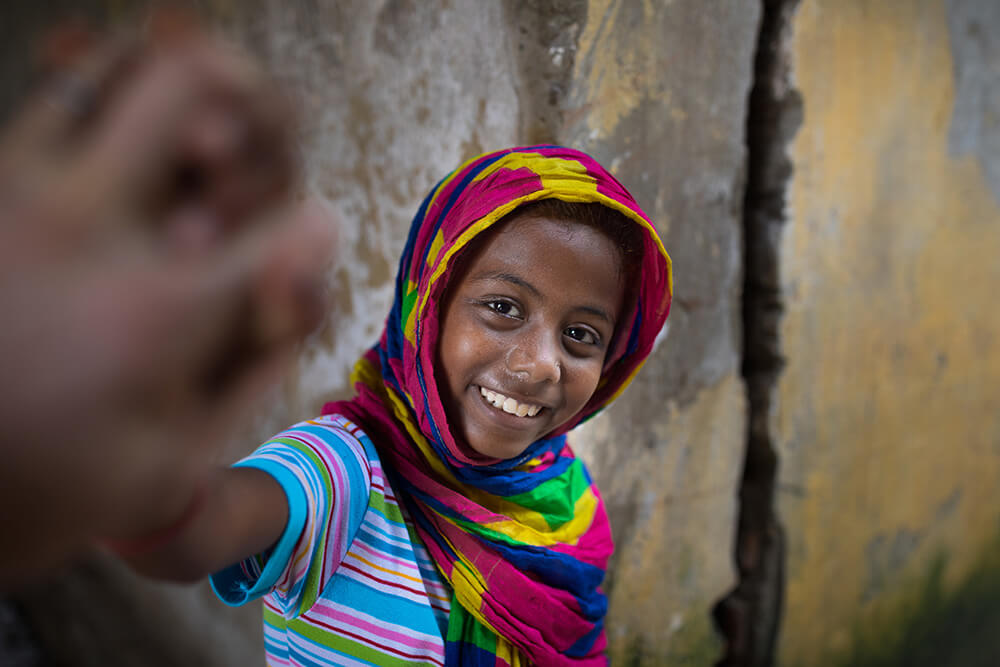 Portrait of a girl from Bangladesh. Image by Simon Lister
