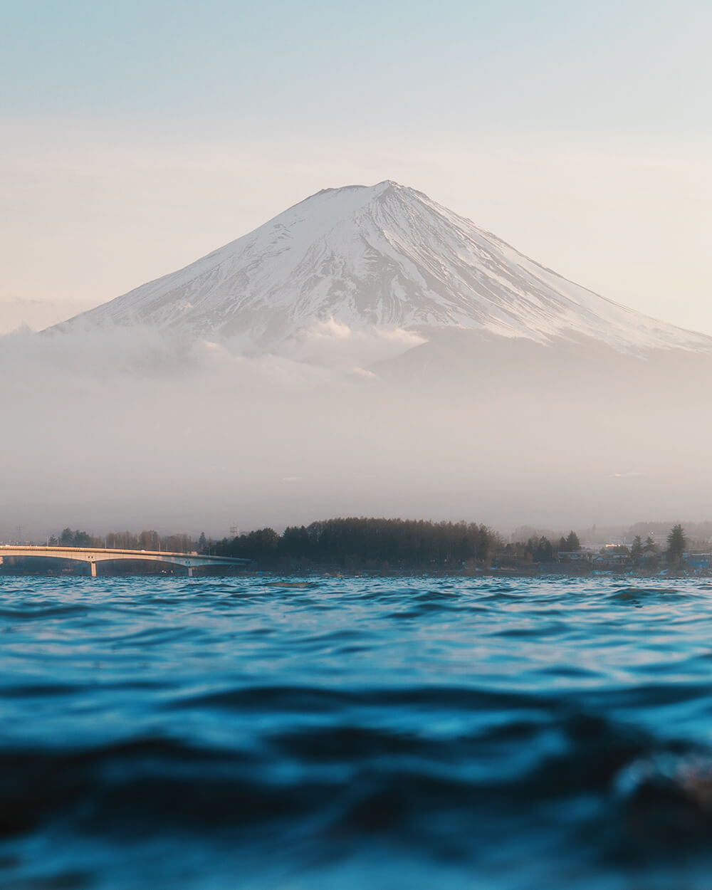 photo of the Mt Fuji from Lake Kawaguchiko