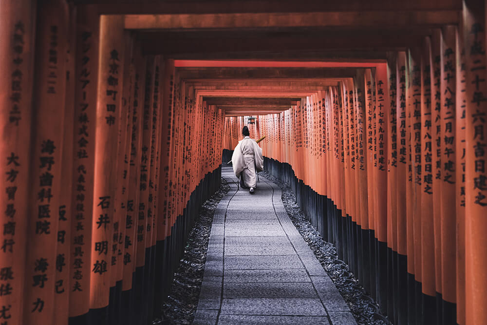 Photo of the Fushimi Inari Shrine