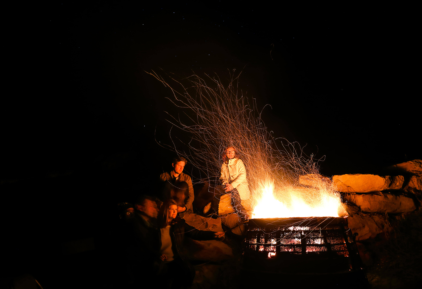 Image of camp fire